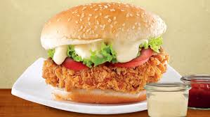 Chicken 65 Crispy Burger